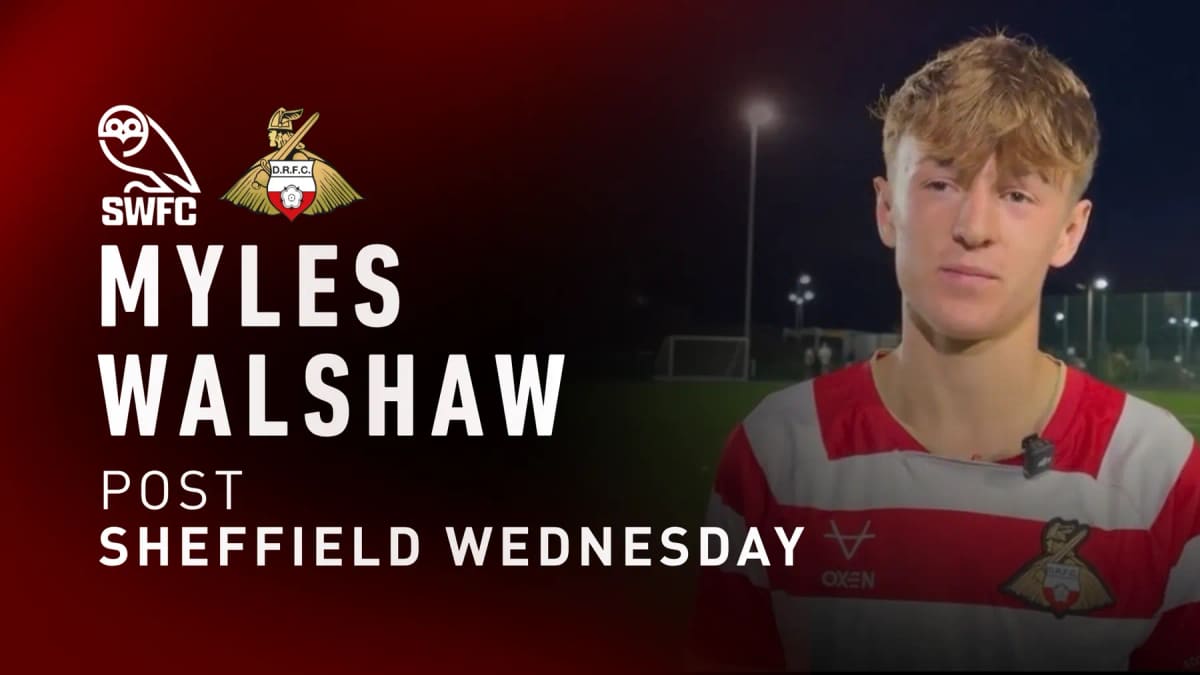 Walshaw believes playing up helps build confidence in U16s squad — Doncaster news photo (Doncaster Rovers FC)