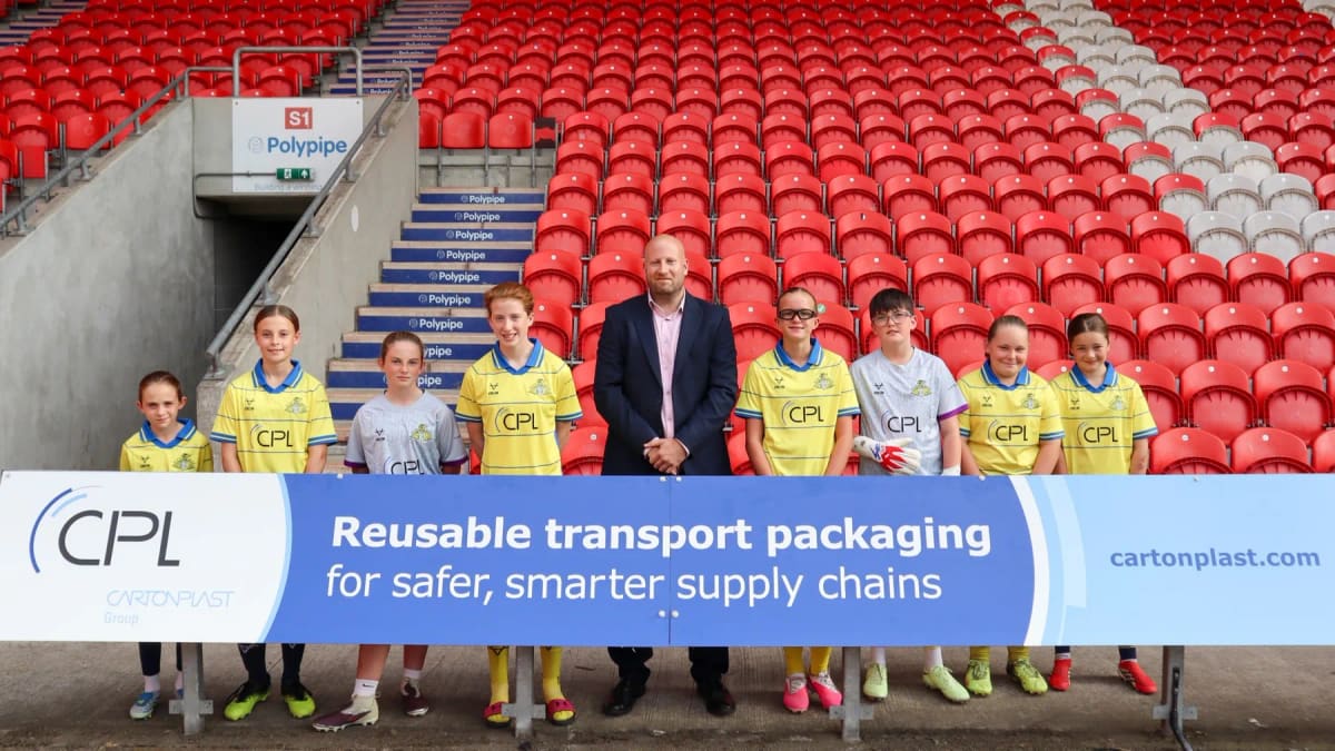 Cartonplast UK backs next generation of female footballers with Doncaster Rovers Belles Academy sponsorship — Doncaster news photo (Doncaster Rovers FC)